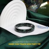  Vòng Khối Ngọc Cẩm Thạch Sơn Thủy (Type B) VIP Bản Vuông 11.6 Dày 6.4 Ni 54.2mm (Không Kén Mệnh) 
