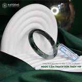  Vòng Khối Ngọc Cẩm Thạch Sơn Thủy (Type B) VIP Bản Hẹ 9.5 Dày 5.2 Ni 51.5mm (Không Kén Mệnh) 