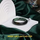  Vòng Khối Ngọc Lục Lam Cao Cấp Bản Hẹ 11.8 Dày 6.8 Ni 52mm - Không Kén Mệnh 