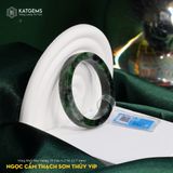  Vòng Khối Ngọc Cẩm Thạch Sơn Thủy (Type B) VIP Bản Vuông 10 Dày 6.2 Ni 52.7mm (Không Kén Mệnh) 