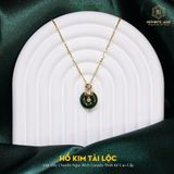  Mặt Dây Chuyền Hồ Kim Tài Lộc Ngọc Bích Canada Cao Cấp Đồng Điếu Mix Hồ Ly Kim Tiền Vàng Trang Sức Đường Kính 16li Dày 4mm (Không Kén Mệnh) 