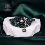  Vòng Chuỗi Ngọc Lục Lam 5.8li Mix Ngũ Điếu, Charm Túi Tiền Và Xu Kim Tiền Vàng Trang Sức (Không Kén Mệnh) 2-126002 