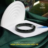  Vòng Khối Ngọc Cẩm Thạch Sơn Thủy (Type B) VIP Bản Vuông 10 Dày 6.6 Ni 57.3mm (Không Kén Mệnh) 