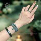  Vòng Chuỗi Lam Ngọc 5.6li Mix Ngũ Điếu, Charm Túi Tiền Và Bi Kim Tiền Vàng Trang Sức (Không Kén Mệnh) 2-126001 