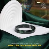  Vòng Khối Ngọc Cẩm Thạch Sơn Thủy (Type B) VIP Bản Vuông 10 Dày 5.8 Ni 53.6mm (Không Kén Mệnh) 