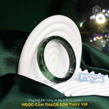  Vòng Khối Ngọc Cẩm Thạch Sơn Thủy (Type B) VIP Bản Vuông 10 Dày 6 Ni 53.3mm (Không Kén Mệnh) 