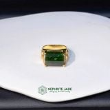  Nhẫn Nam Đại Hoàng Bảo Lộc Vàng Trang Sức Viên Chủ Ngọc Bích Canada (Không Kén Mệnh) 