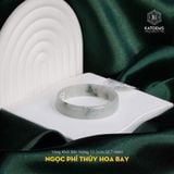  Vòng Khối Ngọc Phỉ Thúy Hoa Bay Bản Vuông 12.3 Dày 3 Ni 52.7mm (Không Kén Mệnh) 