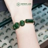  Vòng Dây Cáp Ngọc Bích Canada Vip Lu Thống Mix Hồ Ly, Túi Tiền Tài Lộc (Không Kén Mệnh) 