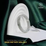  Vòng Khối Ngọc Phỉ Thúy Hoa Bay Bản Vuông 11.5 Dày 3 Ni 53.6mm (Không Kén Mệnh) 