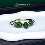  Vòng Dây Cáp Ngọc Bích Canada Túi Tiền Kim Bảo Mix Cỏ Bốn Lá Và Bà Hồ Ly Phượng VIP (Không Kén Mệnh) 