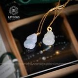 Mặt Dây Chuyền Bạch Ngọc Tỳ Hưu Móc Vàng 18K Độc 2 Phiên Bản (Không Kén Mệnh) 