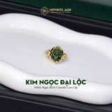  Nhẫn Kim Ngọc Đại Lộc Mặt Tỳ Hưu Ngọc Bích Canada 10x9x6ly Vàng Trang Sức VIP (Không Kén Mệnh) 