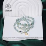  Vòng Chuỗi Ngọc Phỉ Thúy Hoa Bay 5.8li Mix Ngũ Điếu, Lu Thống, Hồ Ly Và Cỏ Bốn Lá Vàng Trang Sức (Không Kén Mệnh) 1-127020 
