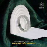  Vòng Khối Ngọc Phỉ Thúy Hoa Bay Bản Vuông 11.5 Dày 3 Ni 53.7mm (Không Kén Mệnh) 