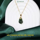  Mặt Dây Chuyền Hồ Ly Phượng Ngọc Bích Canada Cao Cấp Móc Kim Tiền Vàng 10k ( Không Kén Mệnh ) 