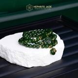  Vòng Chuỗi Ngọc Bích Canada Cao Cấp Vip 6Ly Mix Lu Thống, Bà Hồ Ly , Charm Túi Tiền Vàng 10K (Không Kén Mệnh) 
