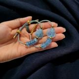  Vòng Dây Cáp Đá Aqua Ngũ Điếu Mix Hồ Ly (Thuỷ, Mộc) 150525-14 