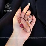  Vòng Dây Cáp Thạch Anh Tóc Đỏ Mix Lu Thống, Cỏ Bốn Lá Và Ngũ Điếu (Thổ, Hỏa) 