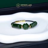  Vòng Dây Cáp Ngọc Bích Canada Ngũ Điếu Mix Lu Thống Và Cỏ Bốn Lá VIP (Không Kén Mệnh) 