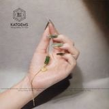  Bộ Trang Sức Vàng Phong Thuỷ Cỏ Bốn Lá Ngọc Bích Vàng Trang Sức (Không Kén Mệnh) 