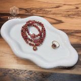  Chuỗi Vòng Thạch Anh Tóc Đỏ 5-6ly Vip Mix Hồ Ly, Ngũ Điếu Và Túi Tiền Kim Bảo Vàng Trang Sức (Hỏa, Thổ) 122006 