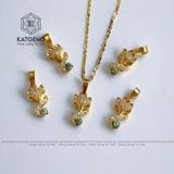  Dây Chuyền Vàng 10K Bà Hồ Ly Đá Moissanite (Không Kén Mệnh) 