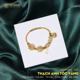  Vòng Dây Cáp Hồ Ly Mix Ngũ Điếu Và Charm Cỏ Bốn Lá, Túi Tài Lộc Và Bi Kim Tiền Vàng Trang Sức 