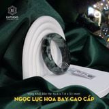 Vòng Khối Ngọc Lục Hoa Bay Cao Cấp Bản Hẹ 16.6 Dày 7.8 Ni 53mm - Không Kén Mệnh 