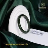  Vòng Khối Ngọc Bích Canada Cao Cấp Bản Hẹ 9Li Dày 6.5 Ni 52.5 (Nhận Chế Tác Theo Size Tay) (Không Kén Mệnh) 