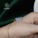  Mặt Dây Chuyền Bạch Ngọc Tỳ Hưu Móc Vàng 18K Độc 2 Phiên Bản (Không Kén Mệnh) 