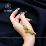  Vòng Dây Cáp Ngũ Điếu Mix Túi Tiền Kim Bảo, Hồ Ly Thạch Anh Tóc Vàng (Kim, Thổ) 