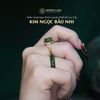 Nhẫn Kim Ngọc Bảo Nhi Mặt Tỳ Hưu Ngọc Bích Canada KT: 6x7.5x4ly Vàng Trang Sức VIP (Không Kén Mệnh) 
