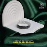  Vòng Khối Ngọc Gà Đen Độc Bản - Bản Vuông 12 Dày 3 Ni 52.5mm (Không Kén Mệnh) 