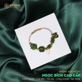  Vòng Dây Cáp Hồ Ly Mix Ngũ Điếu Và Charm Cỏ Bốn Lá, Túi Tài Lộc Và Bi Kim Tiền Vàng 10k 