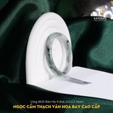  Vòng Khối Ngọc Cẩm Thạch Vân Hoa Bay Cao Cấp Bản Hẹ 9.8x6.2 Ni 52.2mm (Không Kén Mệnh) 