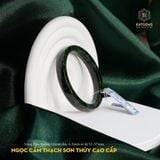  Vòng Khối Ngọc Cẩm Thạch Sơn Thuỷ (Type B) Vip Bản Vuông 10li Dày 6.5li Ni 51mm đến 57mm  - Không Kén Mệnh 