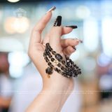  Chuỗi Vòng Thạch Anh Tóc Đen 6ly Túi Tiền Kim Bảo Mix Charm Vàng Trang Sức (Thủy, Mộc) 