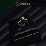  Nhẫn Túi Tiền Kim Bảo Ngọc Bích Canada KT: 10x9x4ly Vàng Trang Sức( Không kén mệnh ) 