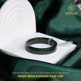  Vòng Khối Ngọc Bích Canada Cao Cấp Bản Vuông 12Li Dày 6.3 Ni 53(Nhận Chế Tác Theo Size Tay) (Không Kén Mệnh) 