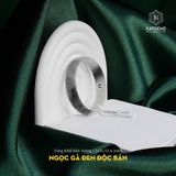  Vòng Khối Ngọc Gà Đen Độc Bản - Bản Vuông 12 Dày 3 Ni 52.6mm (Không Kén Mệnh) 
