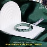  Vòng Khối Ngọc Cẩm Thạch Vân Hoa Bay Cao Cấp Bản Đũa 9.5x8.8 Ni 52mm 293752 (Không Kén Mệnh) 