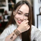  Chuỗi Vòng Trầm Rừng 108 Hạt 6ly Mix Tỳ Hưu Và Hoa Sen (Không Kén Mệnh) 