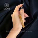  Vòng Dây Cáp Thạch Anh Tóc Vàng Mix Cỏ Bốn Lá, Ngũ Điếu Và Lu Thống (Kim, Thổ) 