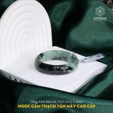  Vòng Khối Ngọc Cẩm Thạch Vân Mây Cao Cấp Bản Hẹ 15Li Dày 7.5 Ni 51.3 Độc Bản (Không Kén Mệnh) 