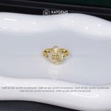  Nhẫn Hồ Tiên Cửu Vận Đá Ngọc Theo Mệnh Vàng Tây Trang Sức - Thiết Kế Độc Quyền 