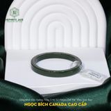  Vòng Khối Ngọc Bích Canada Cao Cấp Bản Vuông 7Li Dày 5 Ni 52(Nhận Chế Tác Theo Size Tay) (Không Kén Mệnh) 
