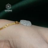  Mặt Dây Chuyền Bạch Ngọc Tỳ Hưu Móc Vàng 18K Độc 2 Phiên Bản (Không Kén Mệnh) 