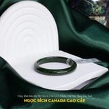  Vòng Khối Ngọc Bích Canada Cao Cấp Bản Hẹ 9Li Dày 6.5 Ni 52.5 (Nhận Chế Tác Theo Size Tay) (Không Kén Mệnh) 