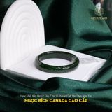  Vòng Khối Ngọc Bích Canada Cao Cấp Bản Hẹ 12Li Dày 7 Ni 55 (Nhận Chế Tác Theo Size Tay) (Không Kén Mệnh) 